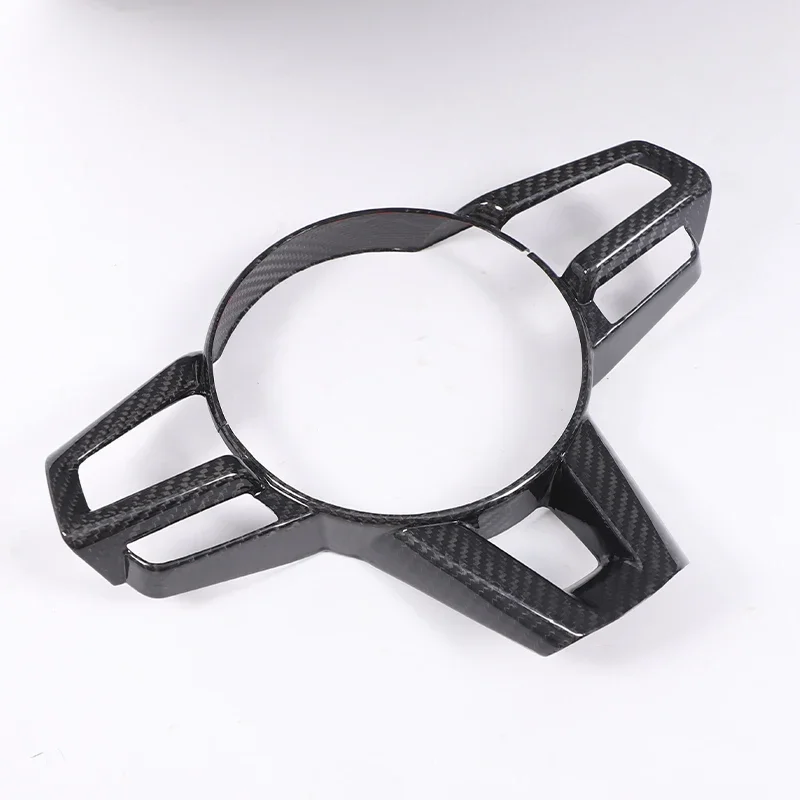

True carbon fiber Steering wheel button decorative panel frame For Mazda MX-5 ND 2016+ car Interior accessories