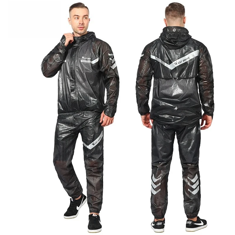 

Waterproof Cycling Raincoat Set Reflective Windproof Jacket Pants for Electric MTB Road Bike Men Women Rain Jacket Men