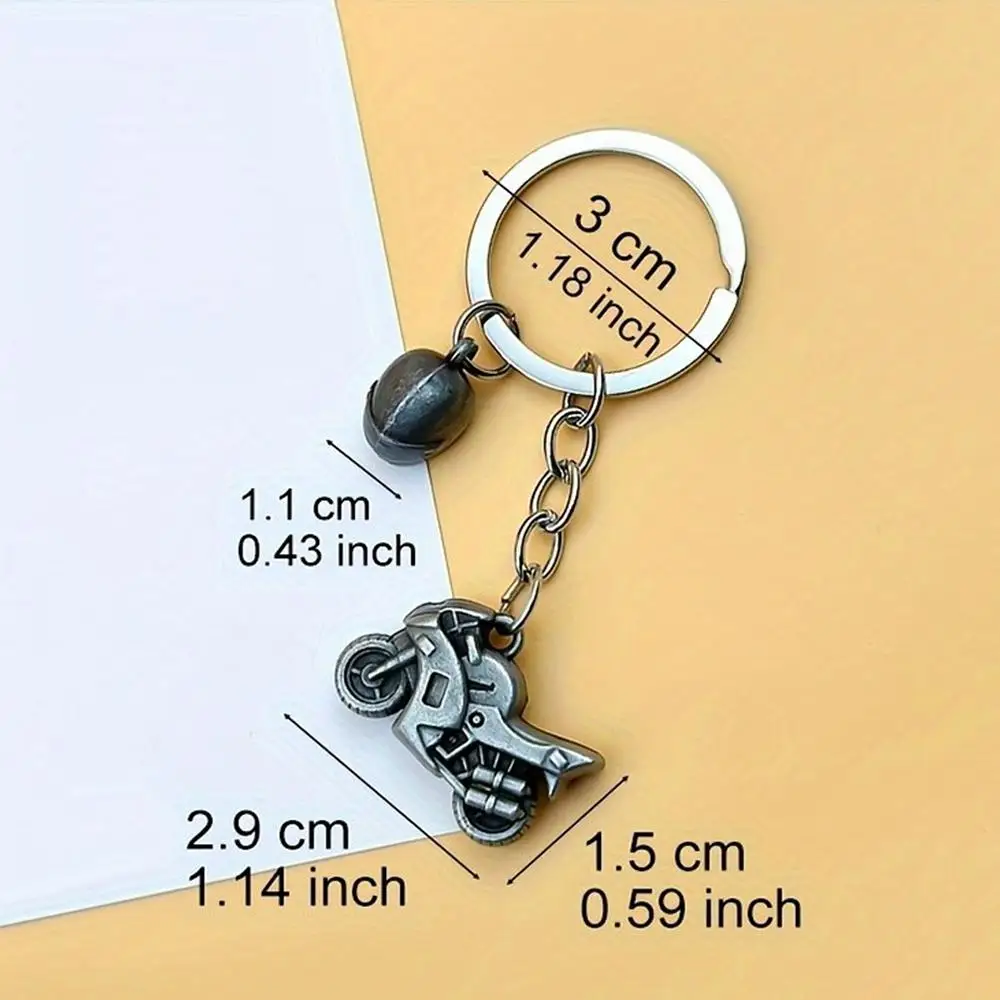 New Safety Helmet Motorbike Keychain Creative Metal Motorcycles Keyring for Women Men Backpack Pendant Accessories Club Gift