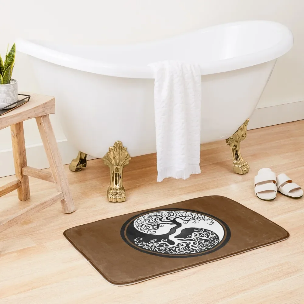 

Tree of Life Yin Yang Bath Mat External Entrance Doormat Slip-Resistant Mat