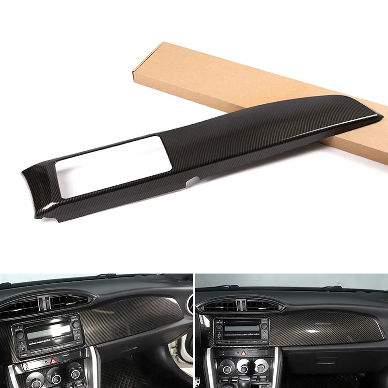 For Toyota 86 Subaru BRZ 2012-2020 LHD ABS Carbon Fiber Grain Car Accessories Interior Center Console Dashboard Panel Cover Trim