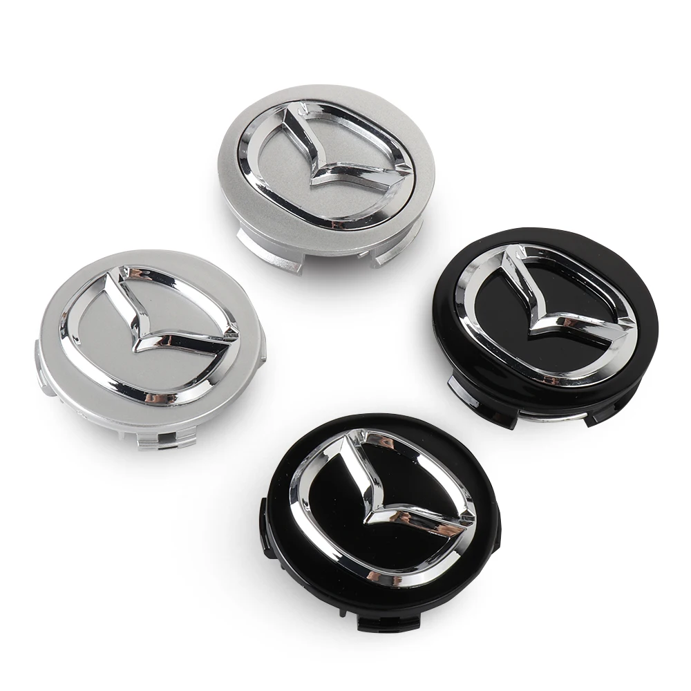 4PCS 56mm Car Wheel Center Caps Tyre Rim Hub cap Cover Stickers Badge For Mazda 2 3 5 6 7 323 626 RX7 RX8 MX3 MX5 Axela Atenza