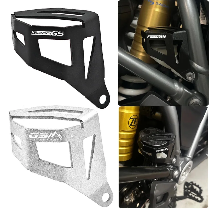 Motorcycle Rear Brake Pump Fluid Tank Oil Cup Reservoir Guard Cover For BMW R1200GS R1250GS R 1250 GS R 1200 GS Adventure LC