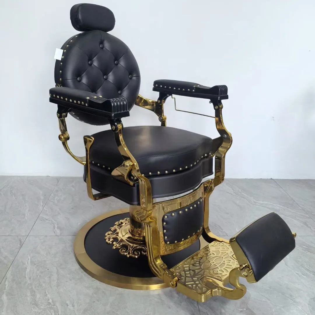

Hair salon oil head large chair can be reclined lift rotation