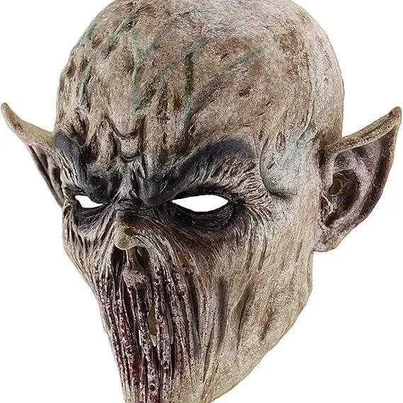 Masque d'horreur extraterrestre pour Halloween, Costumes et accessoires effrayants pour Cosplay, 2025