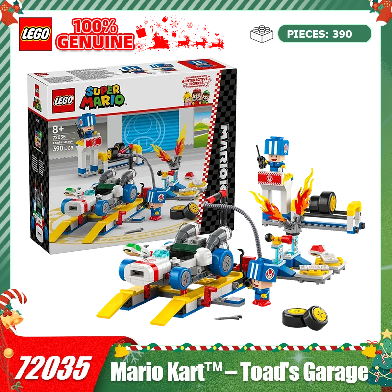 

LEGO Super Mario Series Mario Boys and Girls Building Blocks Toy Collection Christmas Gift 72035 Chinobio Garage