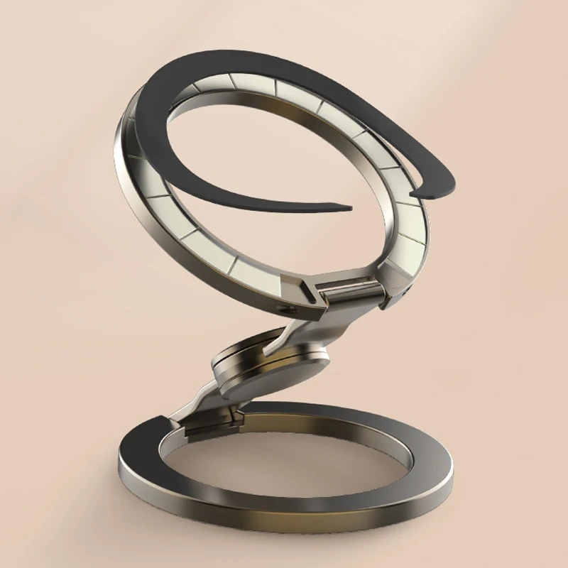 حامل مغناطيسي على الوجهين على شكل دائرة من CD لسطح المكتب Magsafe دعامة مغناطيسية قوية لهاتف iPhone 17 16 Pro/Max Samsung Xiaomi