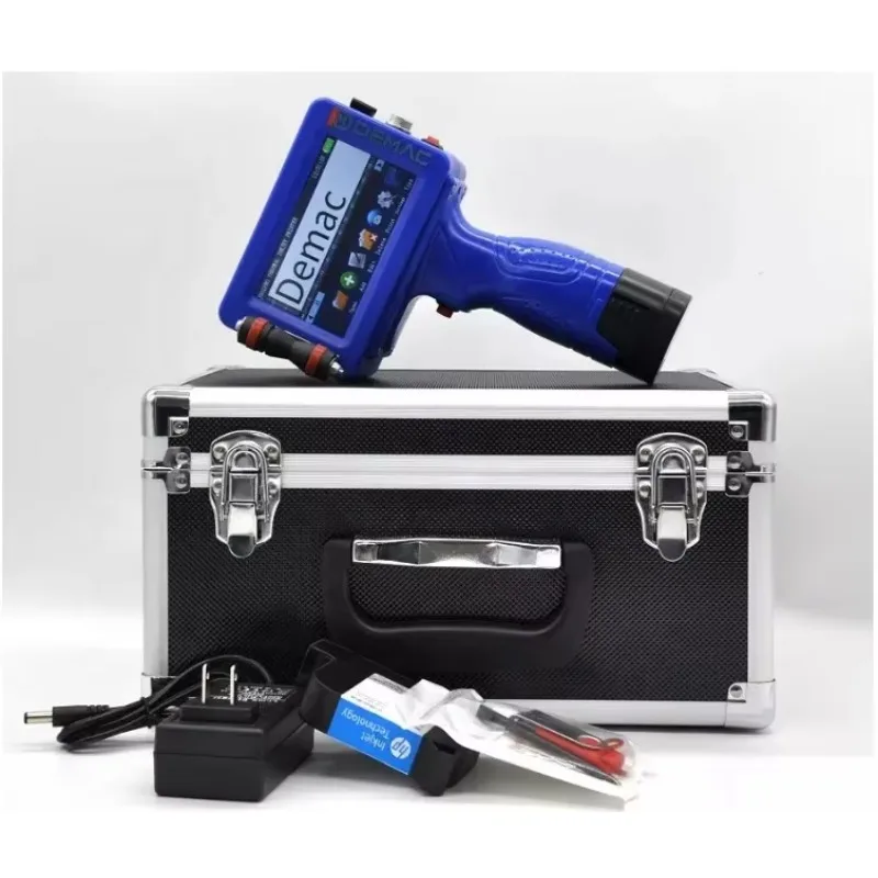 ポータブル手動インクジェットプリンター、サーマルハンドヘルド印刷機、プラスチックバッグ、カートン、有効期限、バッチ、QRバーコードコーダー