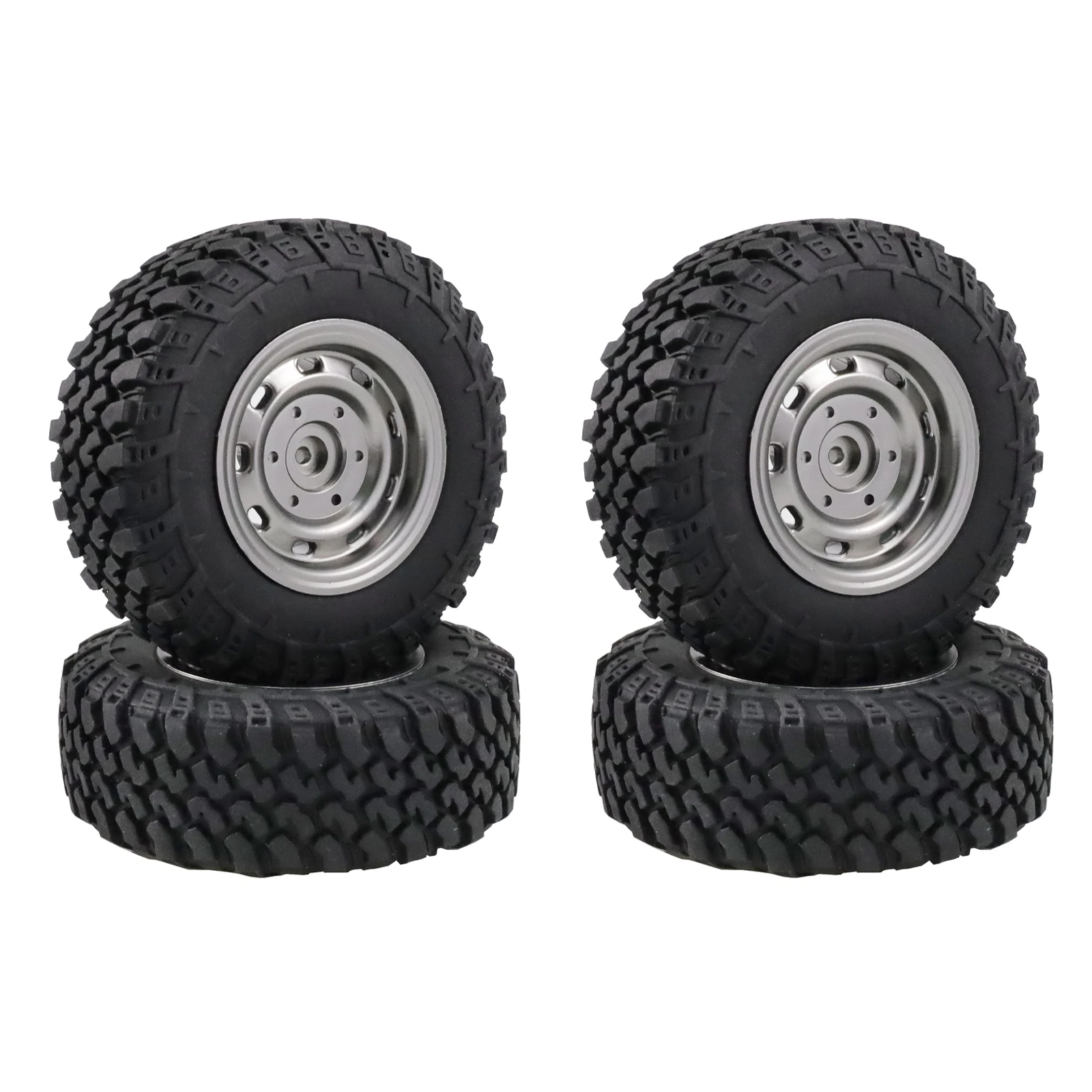 70mm 5mm Hex Rubber RC Wheels Tires High Performance Upgrade Parts for MN99S MN98 MN82 WPL C24-1 B36 D12 C64 D74-1 Off Road RC C view 5