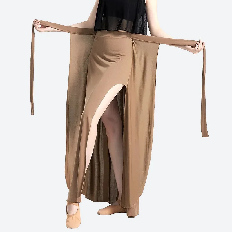 Gonna da danza classica, gonna a vento leggero divisa sui fianchi, abiti da pratica di danza, danza del ventre, danza Dai, costumi di danza moderna