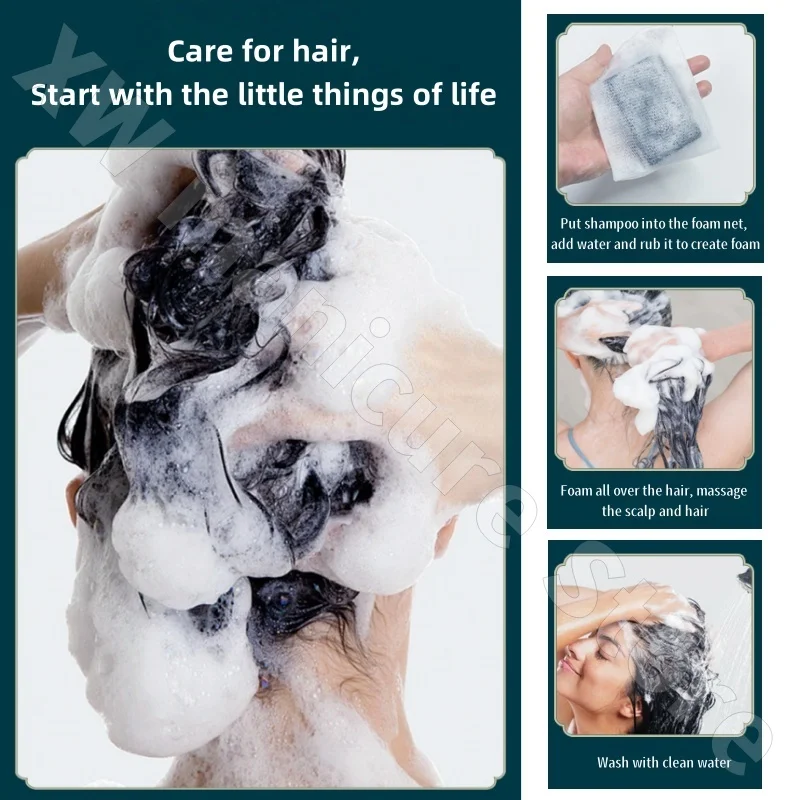 新疆ウスマン草シャンプー、蘭の葉、ウスマハーブ配合、優しく洗浄力のある、フレッシュで栄養を与え、柔らかな手作り石鹸 100g