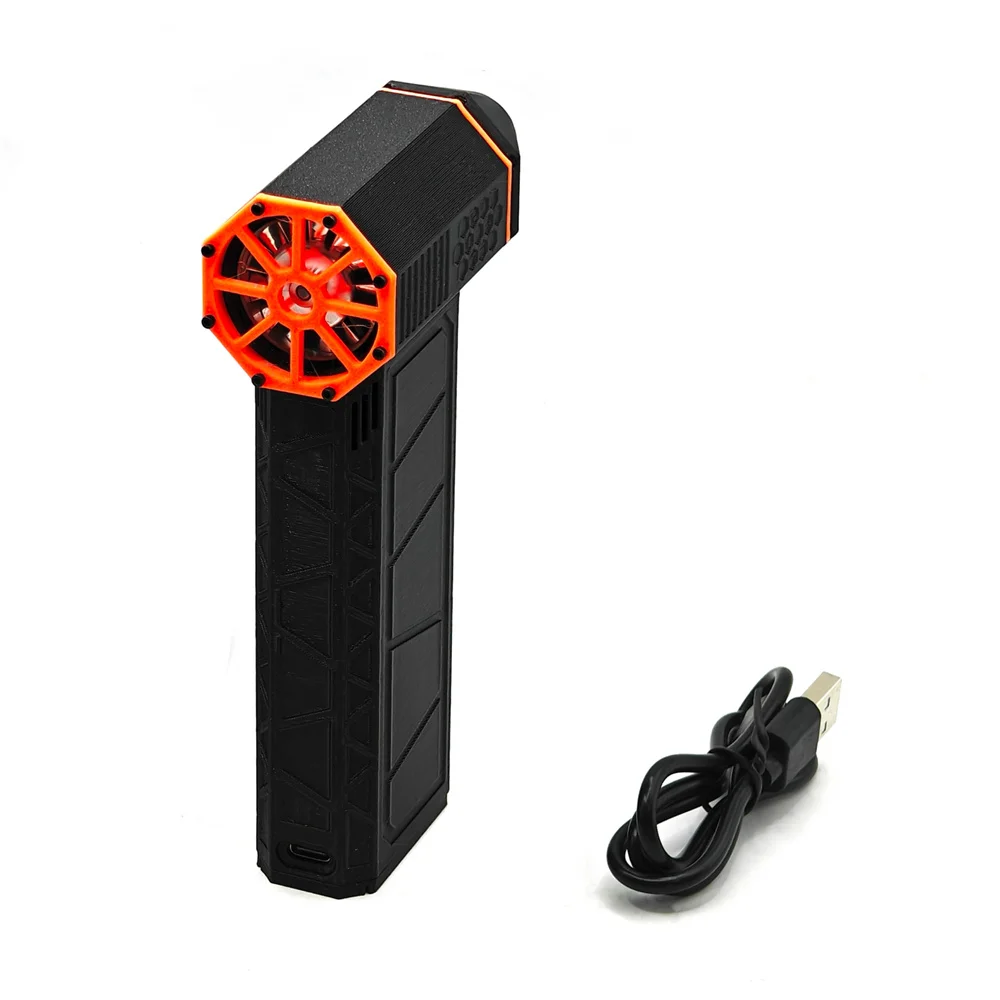 Mini ventilateur à jet turbo, souffleur sec portable, souffleur sans fil, vitesse réglable, utilisations plus larges pour la fixation industrielle domestique
