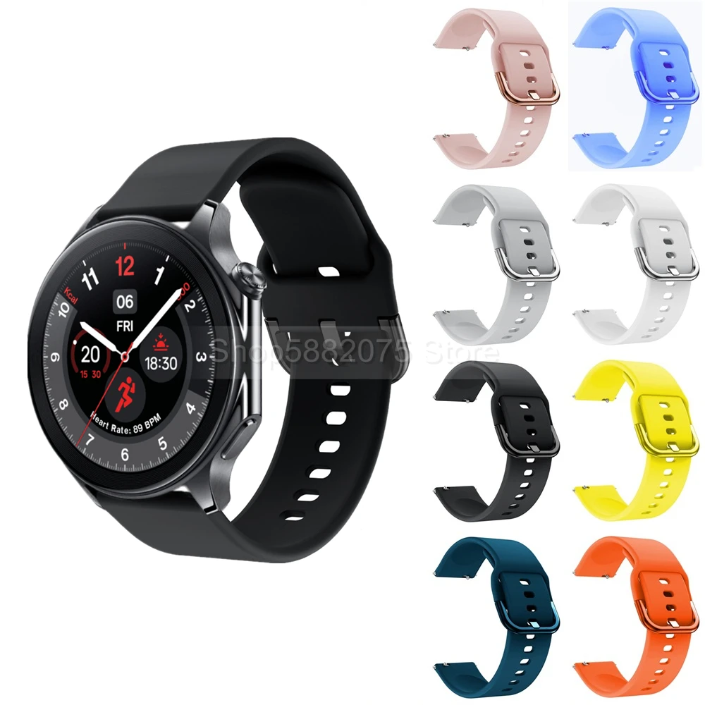 22mm Adjustable TPU Wrist Strap For OnePlus Watch 2 Realme Watch 3 S Sport Bracelet For OPPO Watch X 4 Pro Replacement Watchband