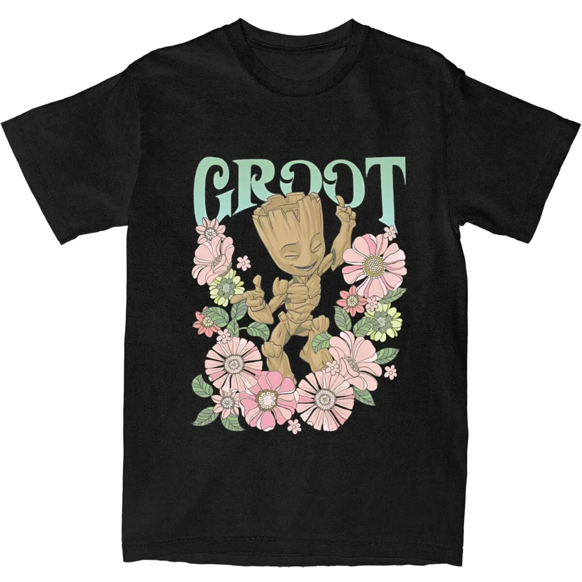 Marvel Guardians Of The Galaxy Groot Floral Dance Poster Sweatshirt B09T1CD7T4 T Shirts Hippie Summer Tee Shirt