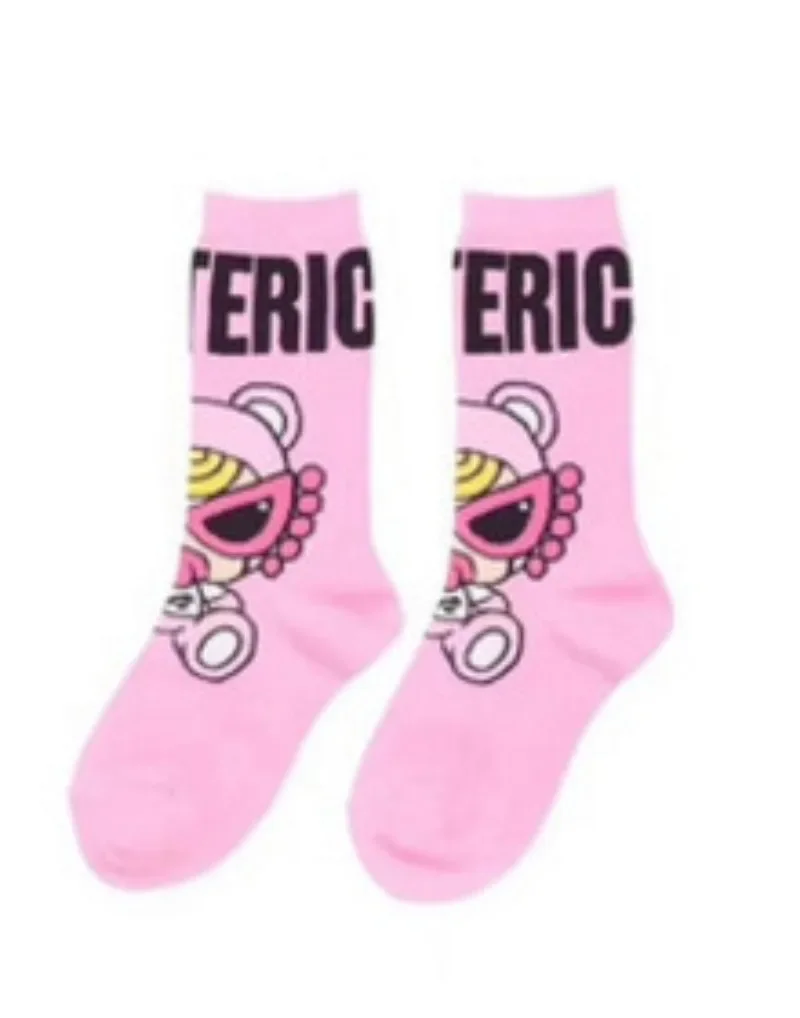Kids Sock Family Matching Soft Breathable Cotton Mid Calf Socks Cute Cartoon Fashion Girls Socks