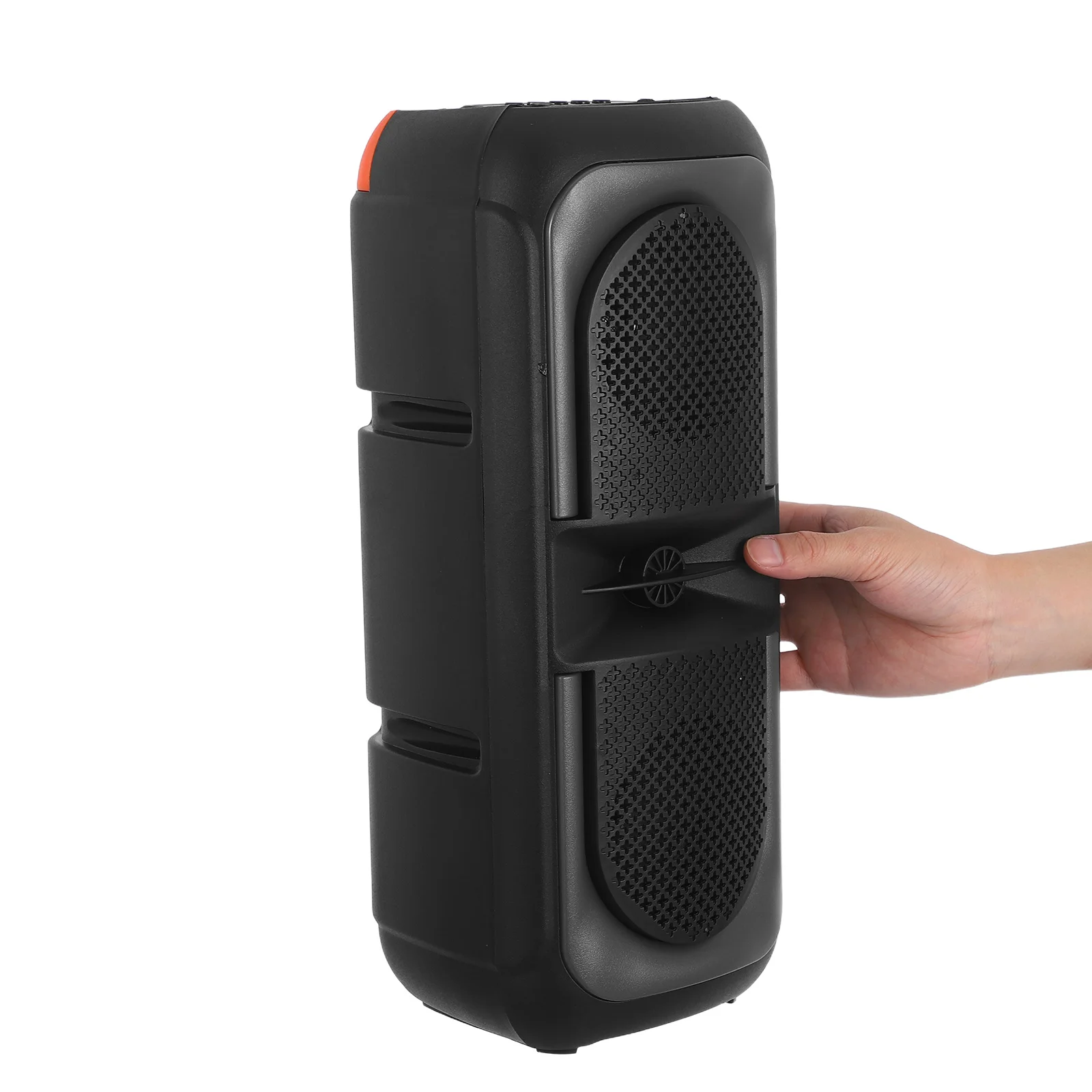 

1 Portable Speaker Loud Stereo Sound Card Slot Wireless Connectivity For Outdoor Party Beach Camping Travel Event