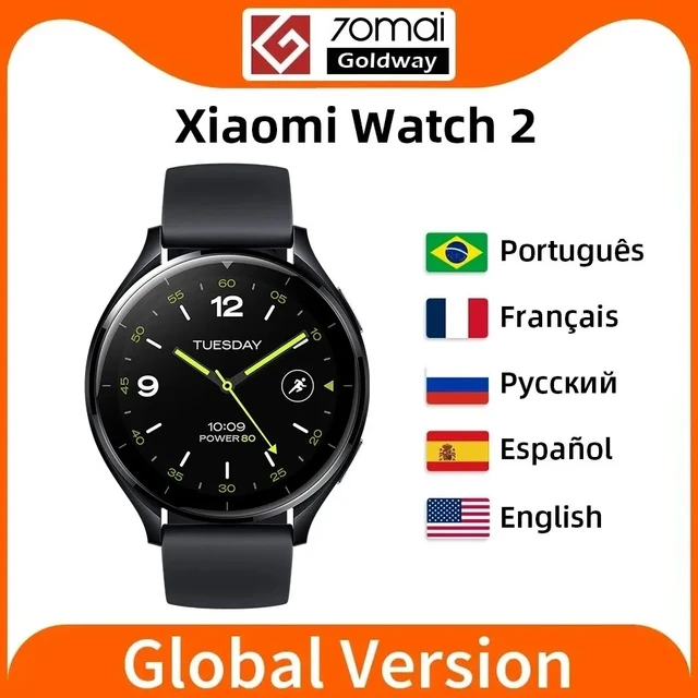 Xiaomi-スマートウォッチXiaomiWatch 2 Mi,スマートクロック,ディスプレイ,Google Play, Qualcomm  Snapdragon,w5,1,磁気充電,32GB, 1.43インチ,グローバルバージョン - AliExpress