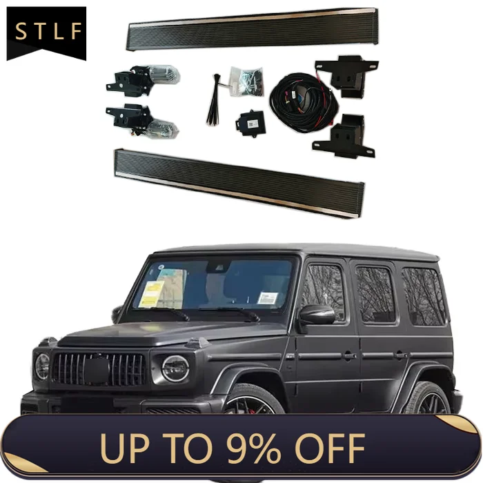 

Electric Running Board Auto Scaling Aluminum Alloy For Mercedes G Class G63 Side Pedal with Carry Bag