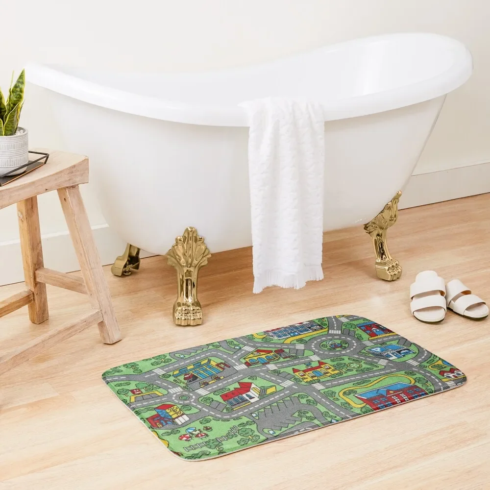 

Road Roag Bath Mat Anti-Slip Carpet Kitchens Bathroom Use Mat