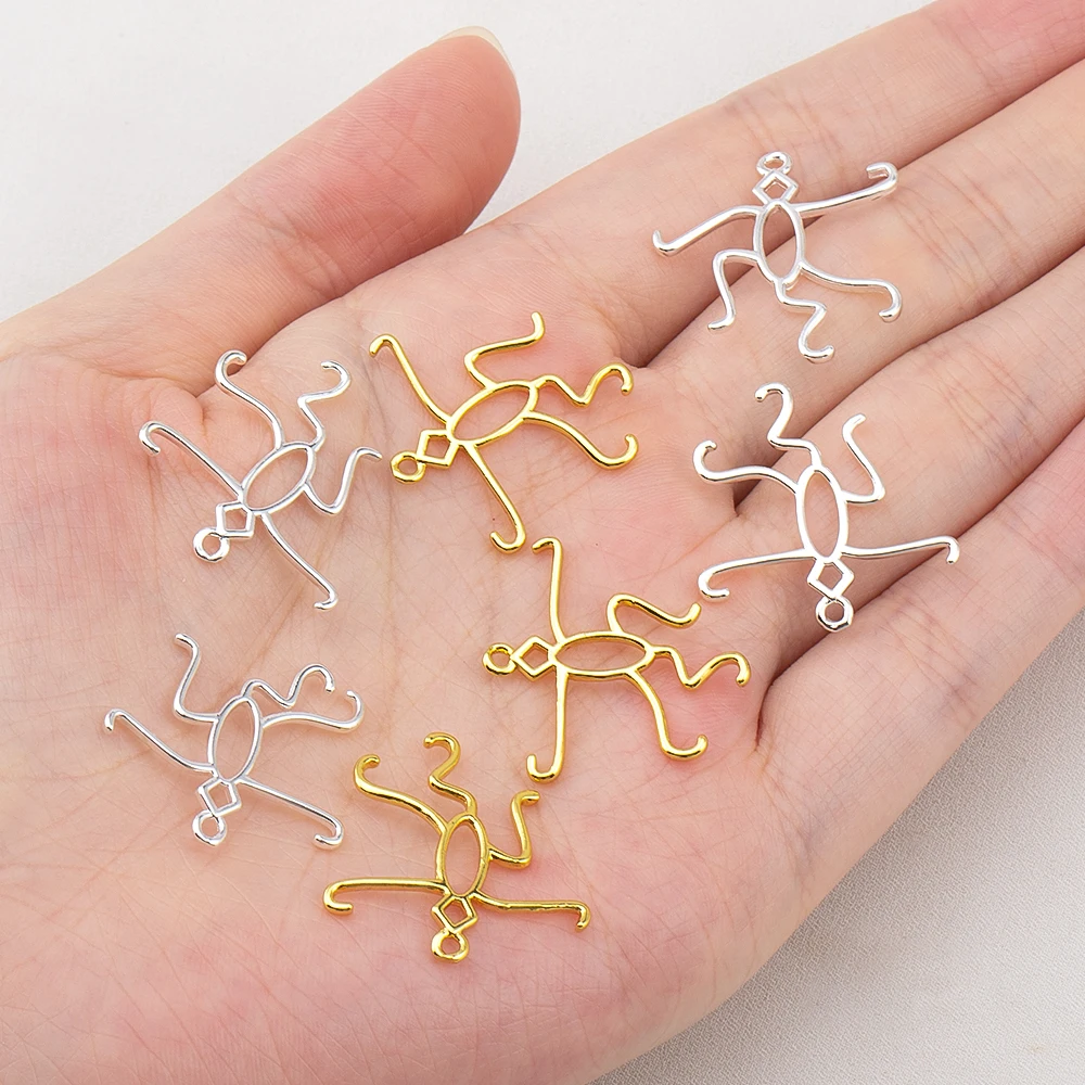 1/2pcs Pendant Blank Base Pendant Connector Empty Support Necklace Bracket For Irregular Pendant Setting Jewelry Making Findings