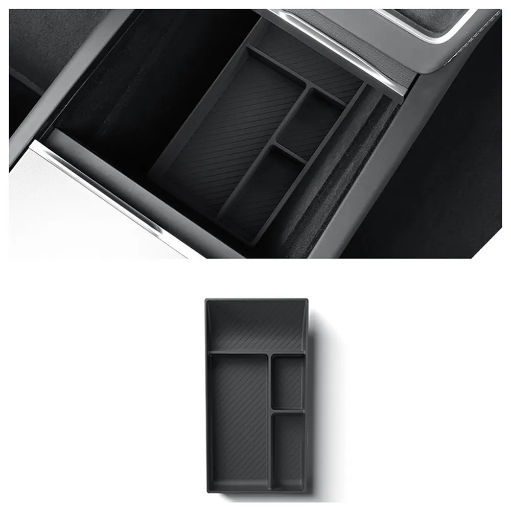 

Upgraded Center Console Organizer Tray for Tesla Model Y Juniper 2025 Hidden Storage Box Lower Organizer