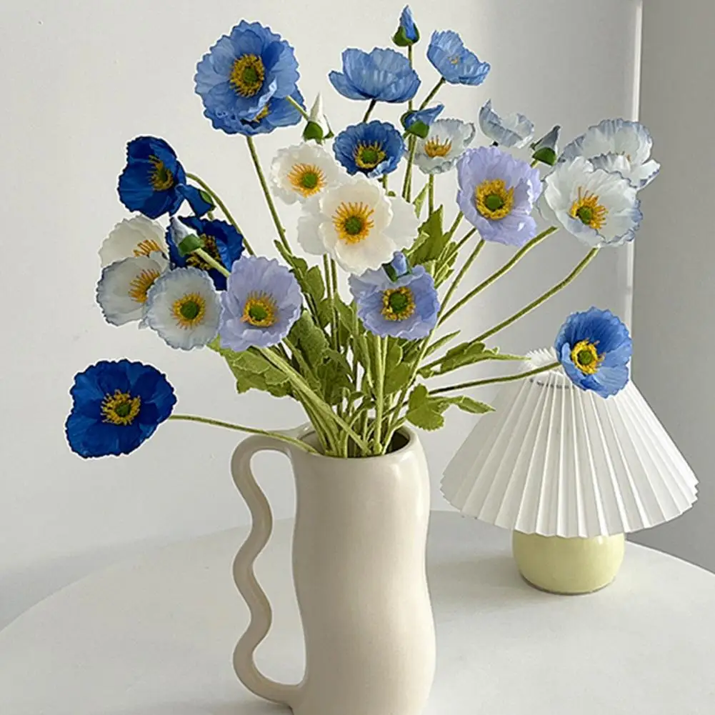 58cm Artificial Flowers Spring Decorations Realistic Blooms Bendable Stem For Home Flower Arrangement Springtime Wedding Decor