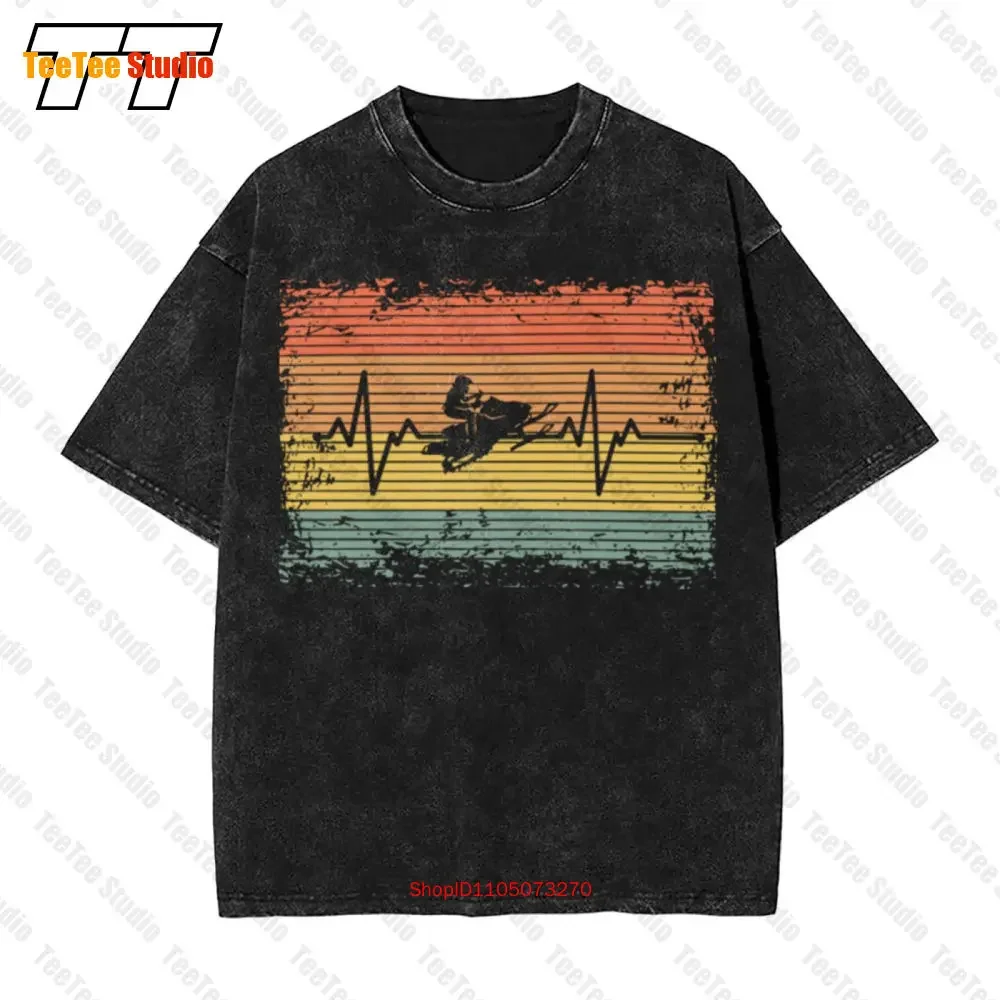 Heartbeat Snowmobile Men'S Clothes T Shirt For Men T-Shirt BX06
