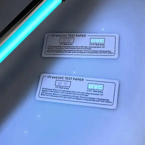 UVC 테스트 카드 자외선 차단제 용 재사용 가능한 UVC 테스터 UV 보호 수준을 확인하는 5 Pcs 자외선 테스트 카드 UVA 및 UVC 빛