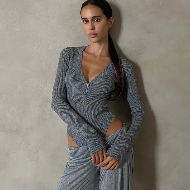 Summer Fashion Sexy Hot Girl Tight Fitting Jumpsuit Motorcycle Girl Sports Outfit with Elastic Long Sleeved Jumpsuit T-shirt