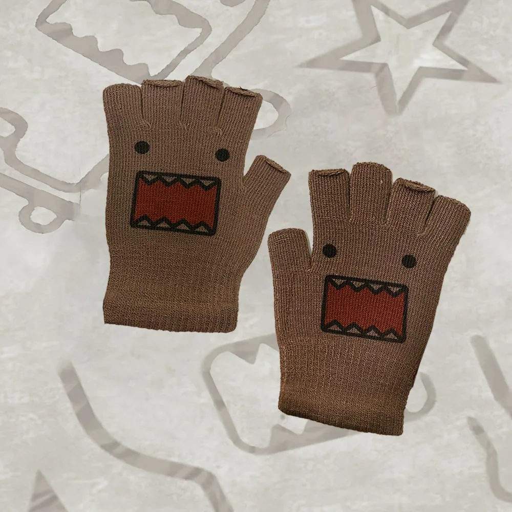 قفازات Y2K المطبوعة الأصلية الجديدة قفازات الشرير القوطية للجنسين ملابس الشارع