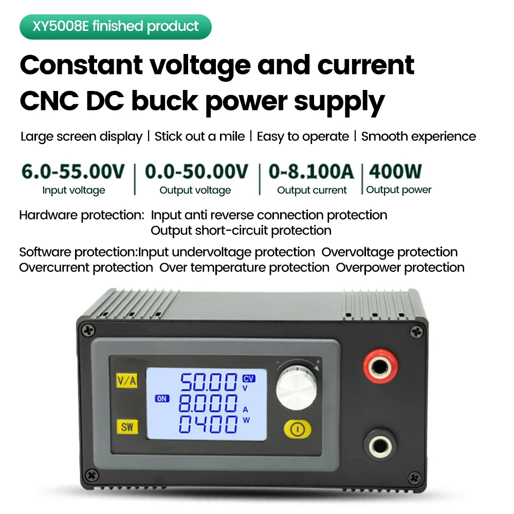 6-55V 8A 400W 250W convertitore Buck variabile DC-DC CC CV laboratorio regolatore di tensione Step-Down modulo di alimentazione regolabile