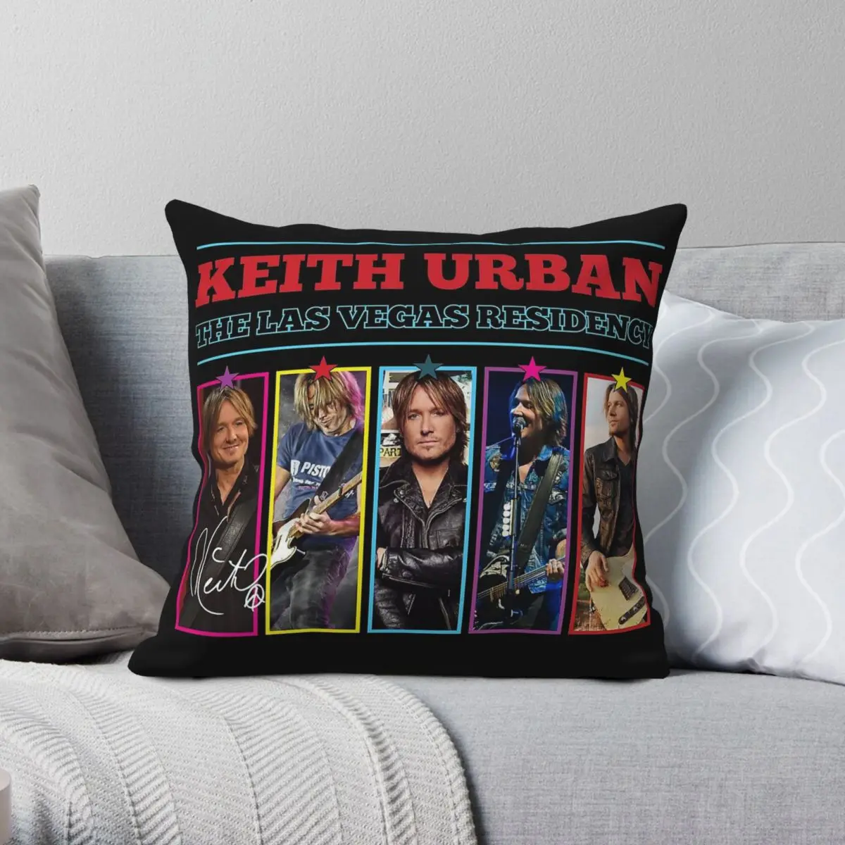 

Keith Urban The Las Vegas Residency Square Pillowcase Polyester Linen Velvet Pattern Zip Decor Sofa Cushion Case Wholesale