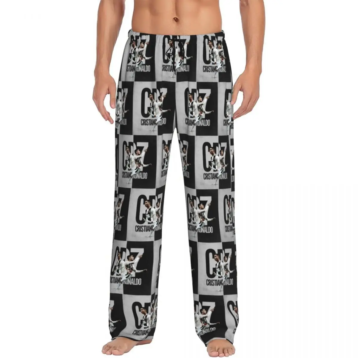 

Custom Cr7 Pajama Pants Men Sleepwear Sleep Lounge Bottoms with Pockets