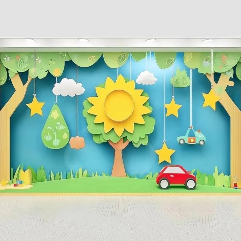 Wall material game kindergarten classroom feeling integrated environment bedroom school
