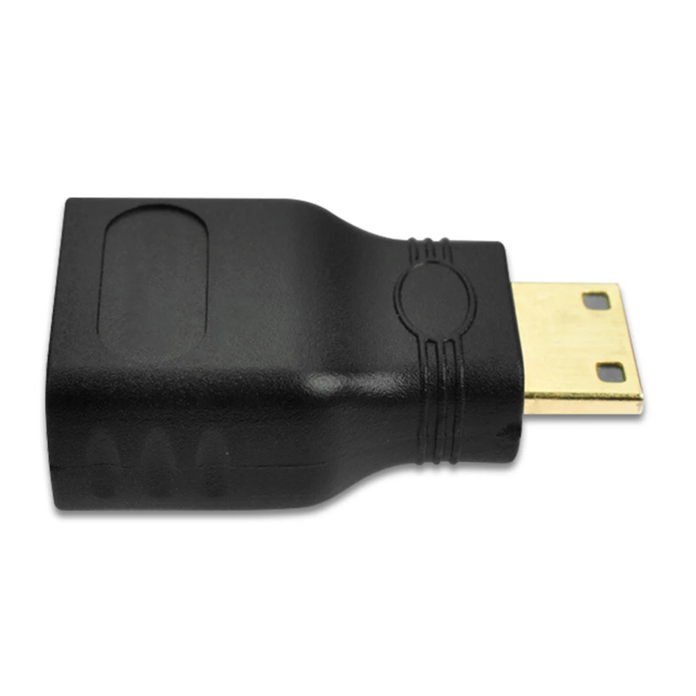 2 szt. Mini hdmi-kompatybilny z HDMI Adapter złącze męskie do żeńskiego konwertera pozłacane rozszerzenie do laptopa HD TV