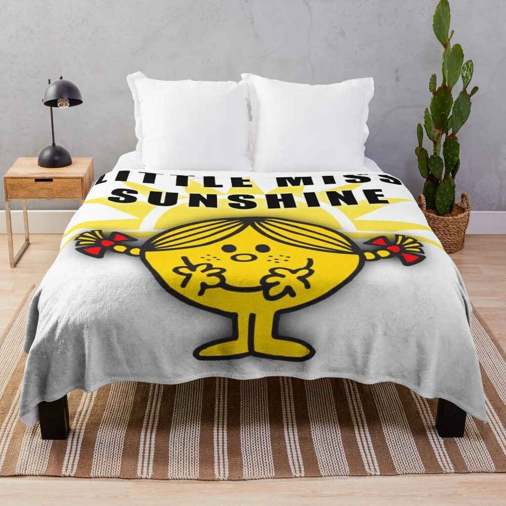 Little Miss Sunshine Throw Blanket Large Thin warm for winter Luxury Brand Blankets