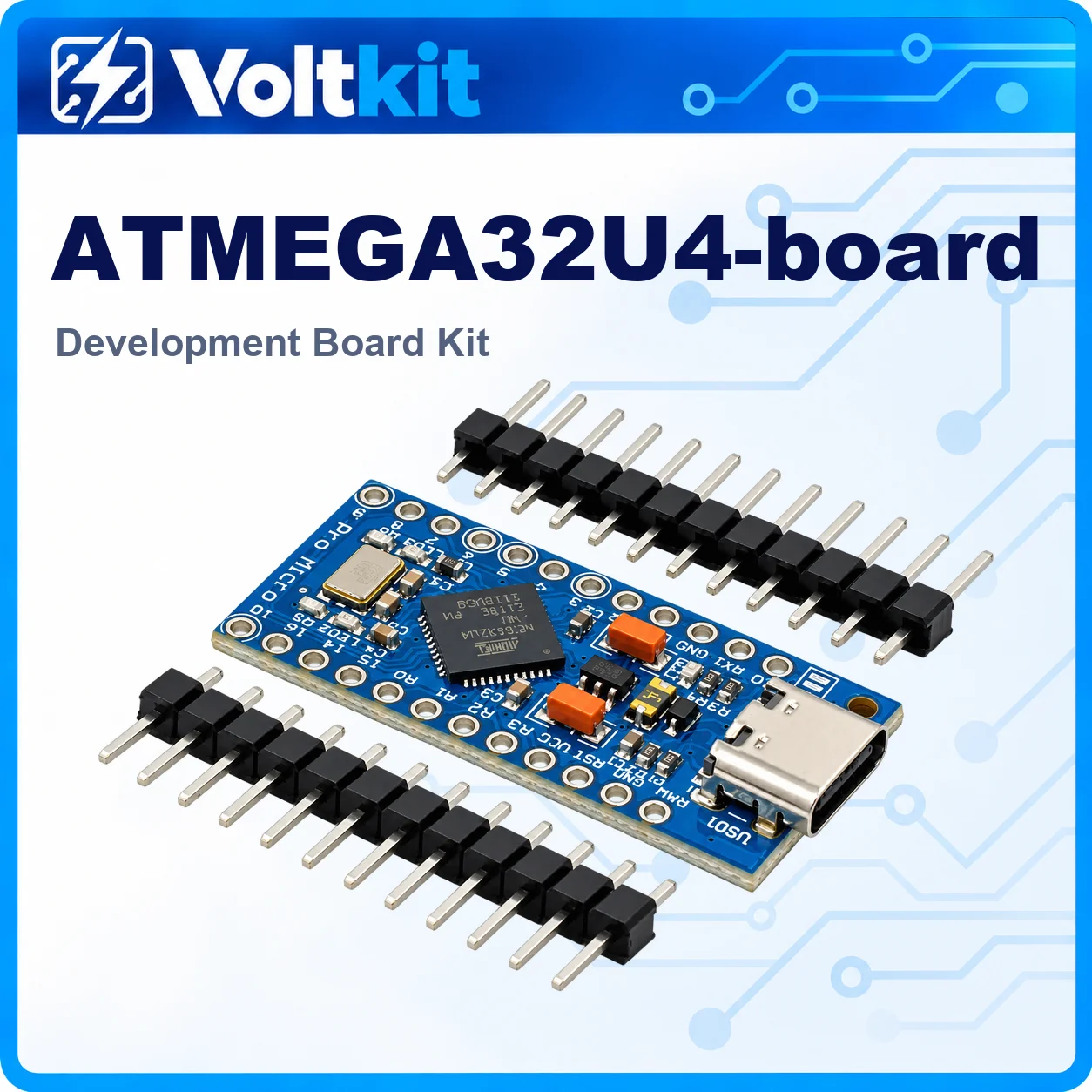 1PCS Pro Micro ATMEGA32U4 5V 16MHz Development Board Module with 2 Row Pin Header Compatible with Arduino Leonardo