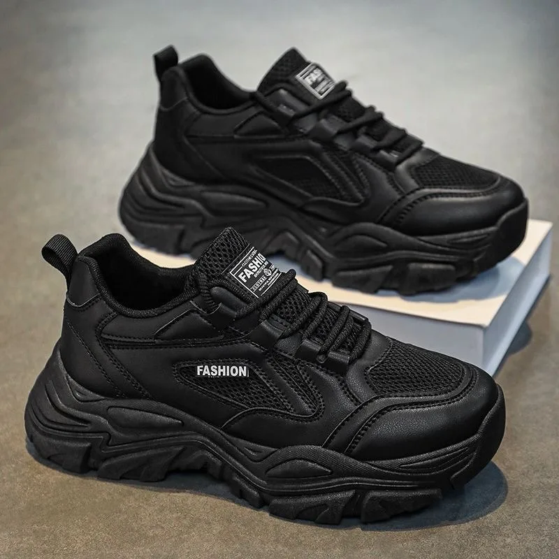 Men's Casual Platform Sneakers Designer New Lace-Up Breathable Running Shoes Versatile Men Tennis Sports Shoes Zapatillas Hombre