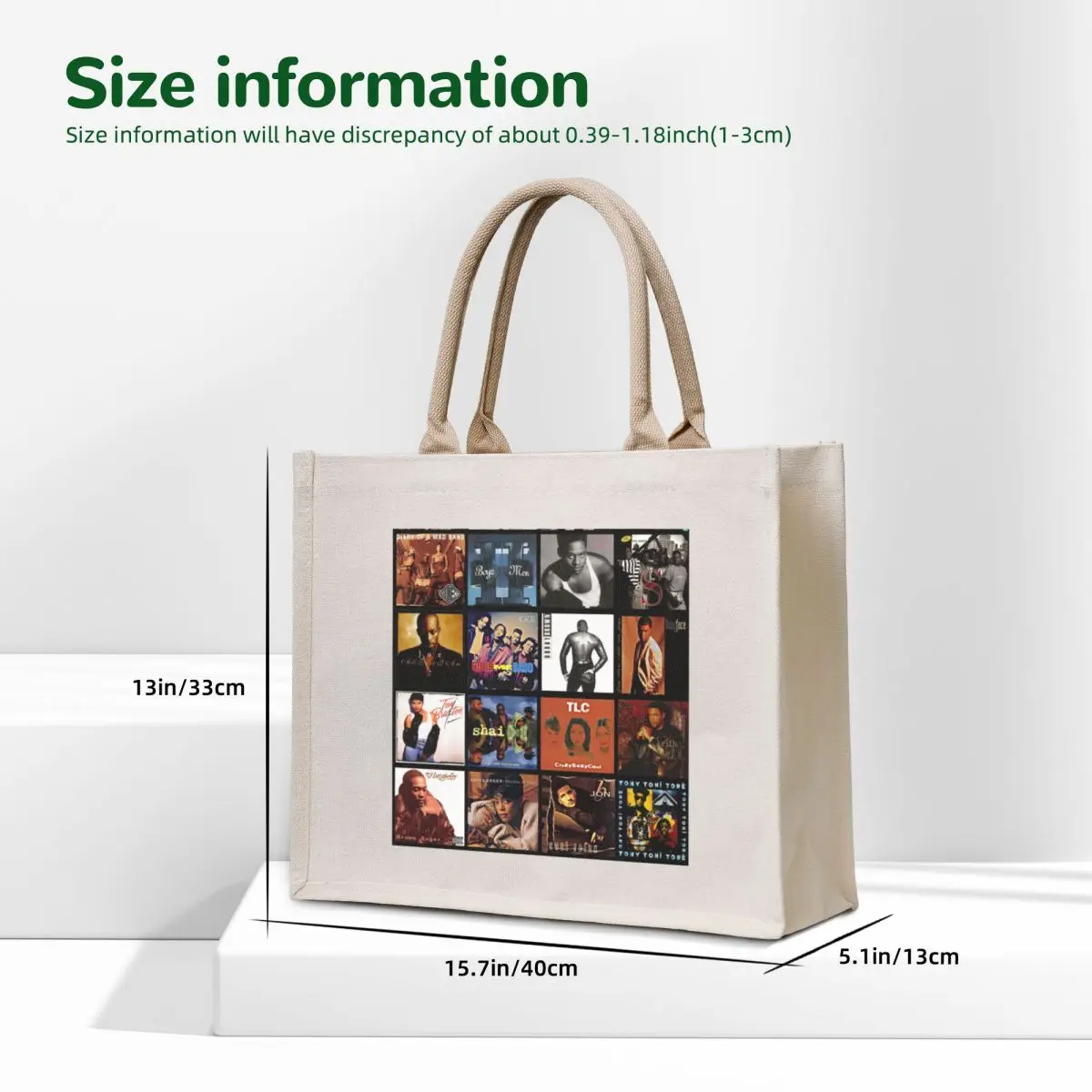 90s R&B Classics Tote Bag shoping bag Big bag women canvas shopping