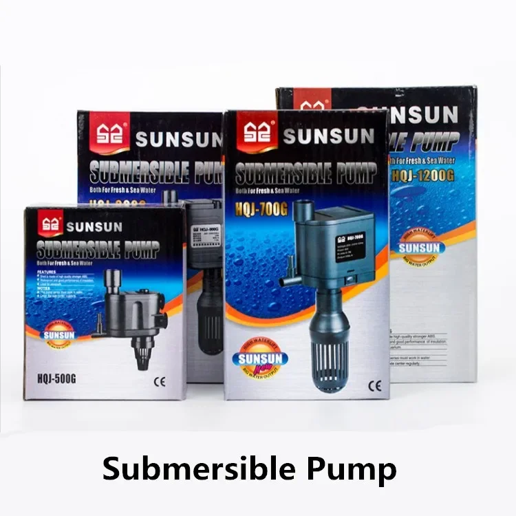 SunSun HQJ-500G 700G 900G 1200G  Hang-On Submerged Pump Oxygen Aquarium Water Pump 2.5W 8W 12W 20W free shipping