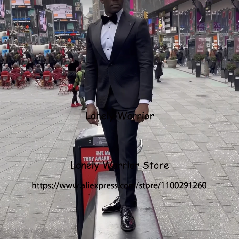 

Fashion Black Suits For Mens Wedding Groom Tuxedo Formal Business Blazer 2 Piece Set Daily Jacket Pants Terno Masculino