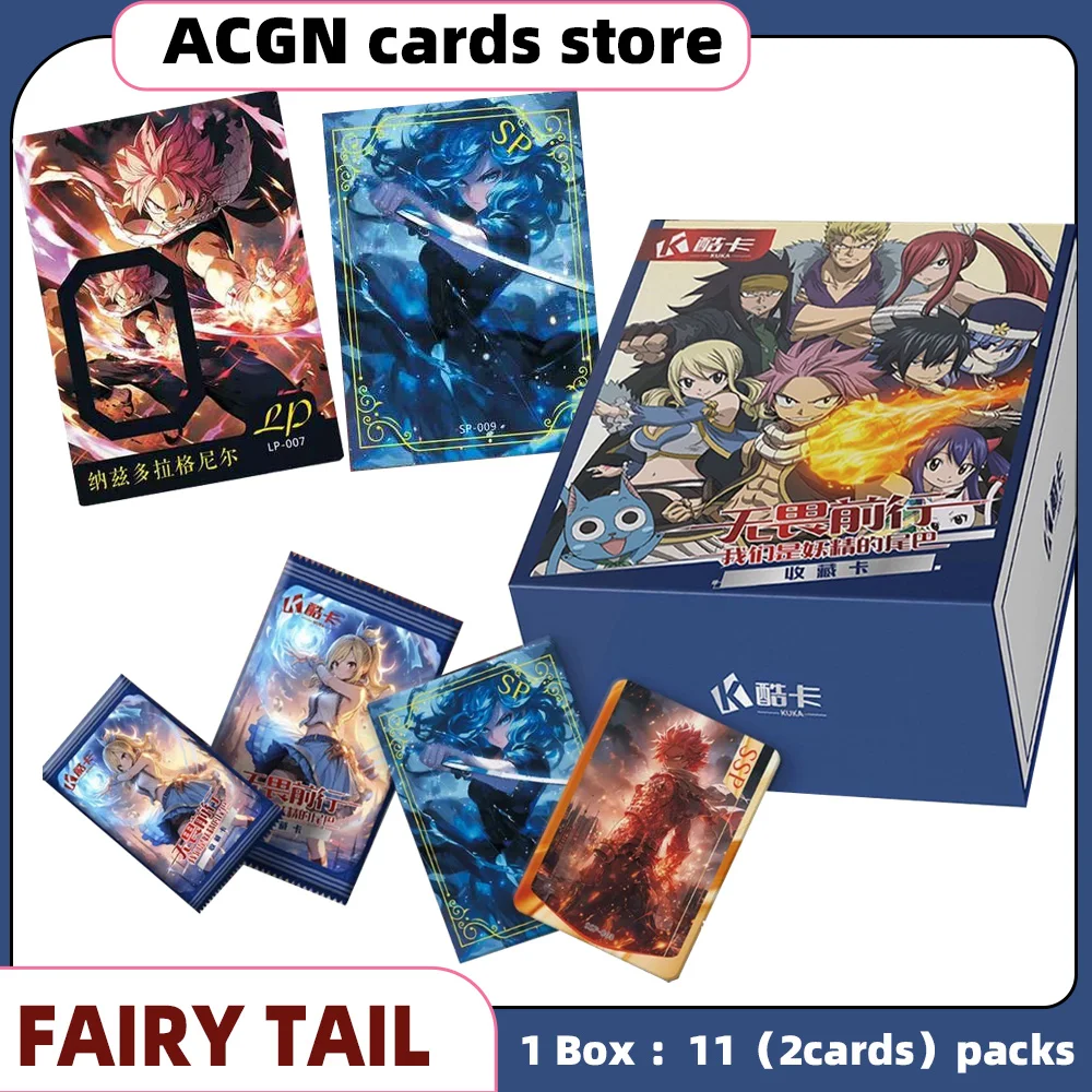 

Anime FAIRY TAIL Cards Figure Natsu Gray Lucy Gajeel Erza Mirajane Peripheral Collection Cards Board Game Children Birthday Gift