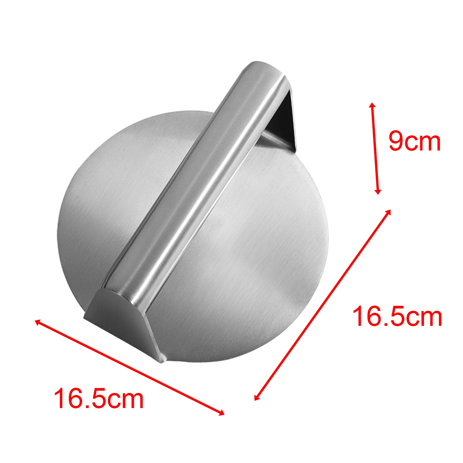 Stainless Steel Kitchen Burger Press Manual Nonstick Meat Smasher for Barbecue Hamburger Press Patty Maker Tool Silver