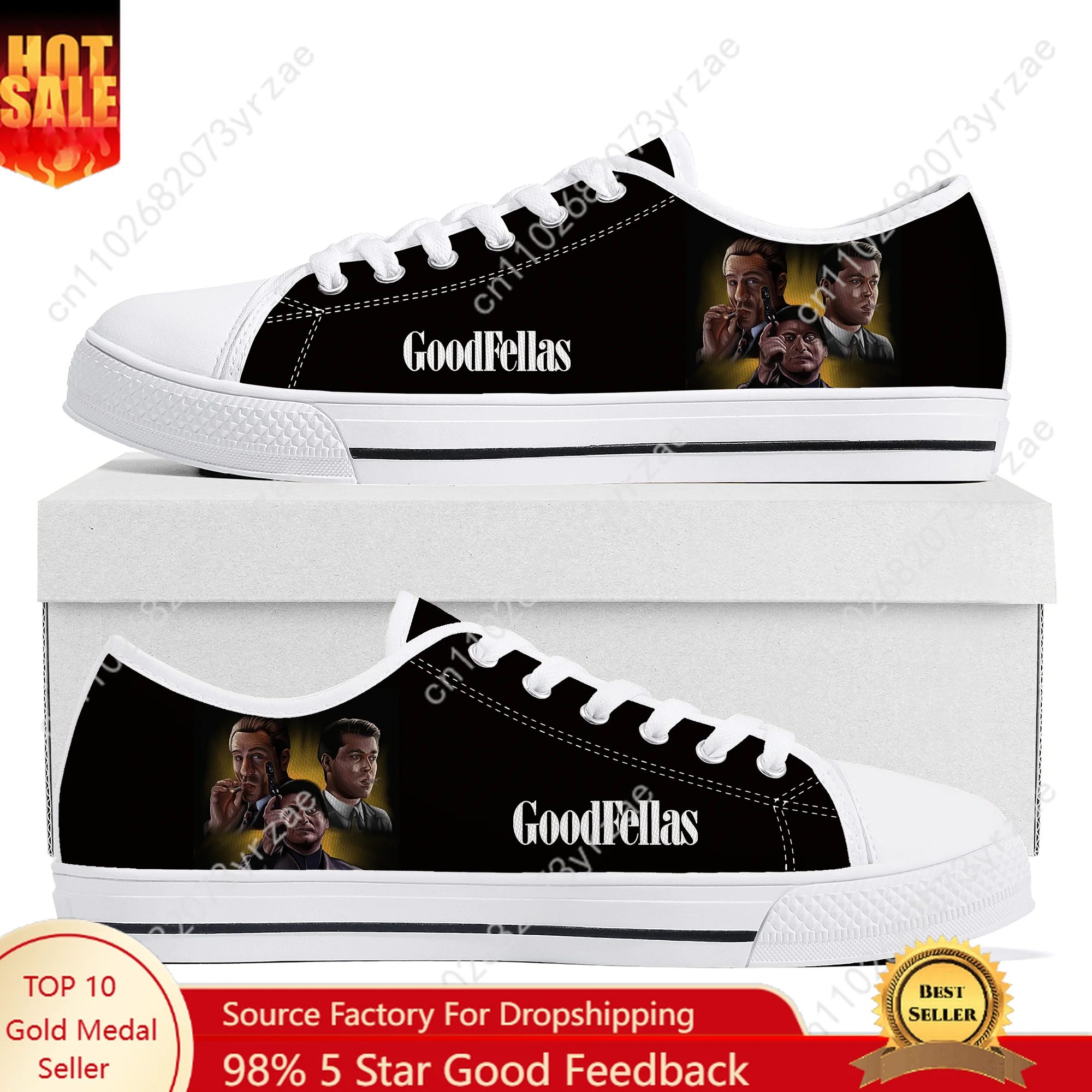 

Goodfellas Low Top High Quality Sneakers Mens Womens Teenager Canvas Sneaker Casual Shoes Fashion Patterns Custom Made Shoes