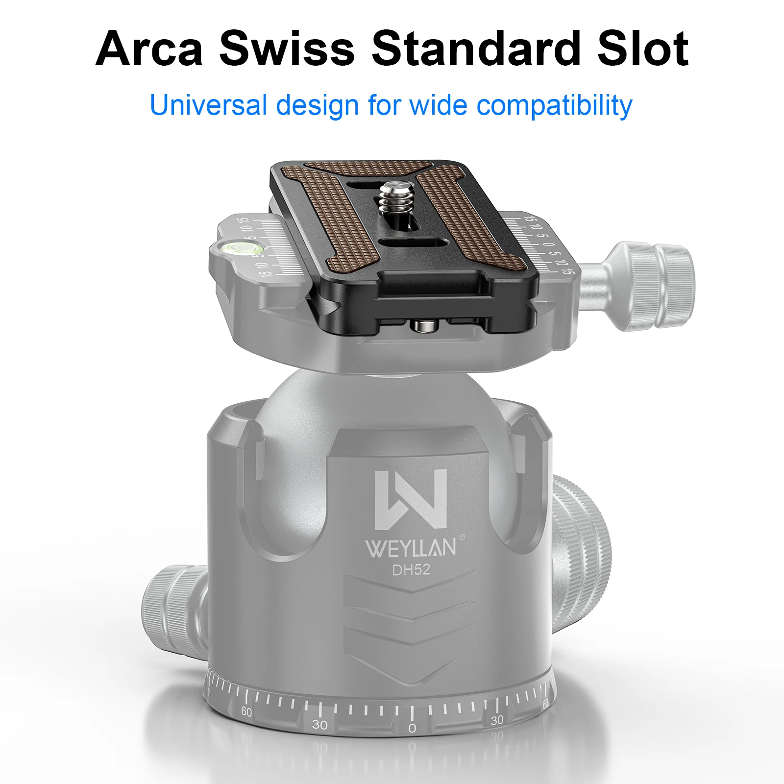لوحة معدنية سريعة الإصدار Arca لوحة سويسرية WEYLLAN 60/70 مللي متر DQ60/70 ترايبود محول جبل لوحة لرأس ترايبود 1/4 "D-حلقة المسمار