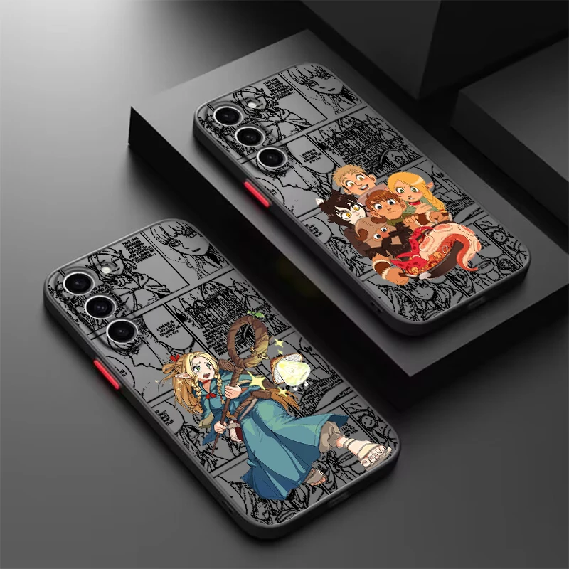 Delicious In Dungeon Frosted Translucent For Samsung Galaxy S24 S23 S22 S21 S20 FE S10 S9 S8 Plus Ultra Pro 5G Cover Phone Case