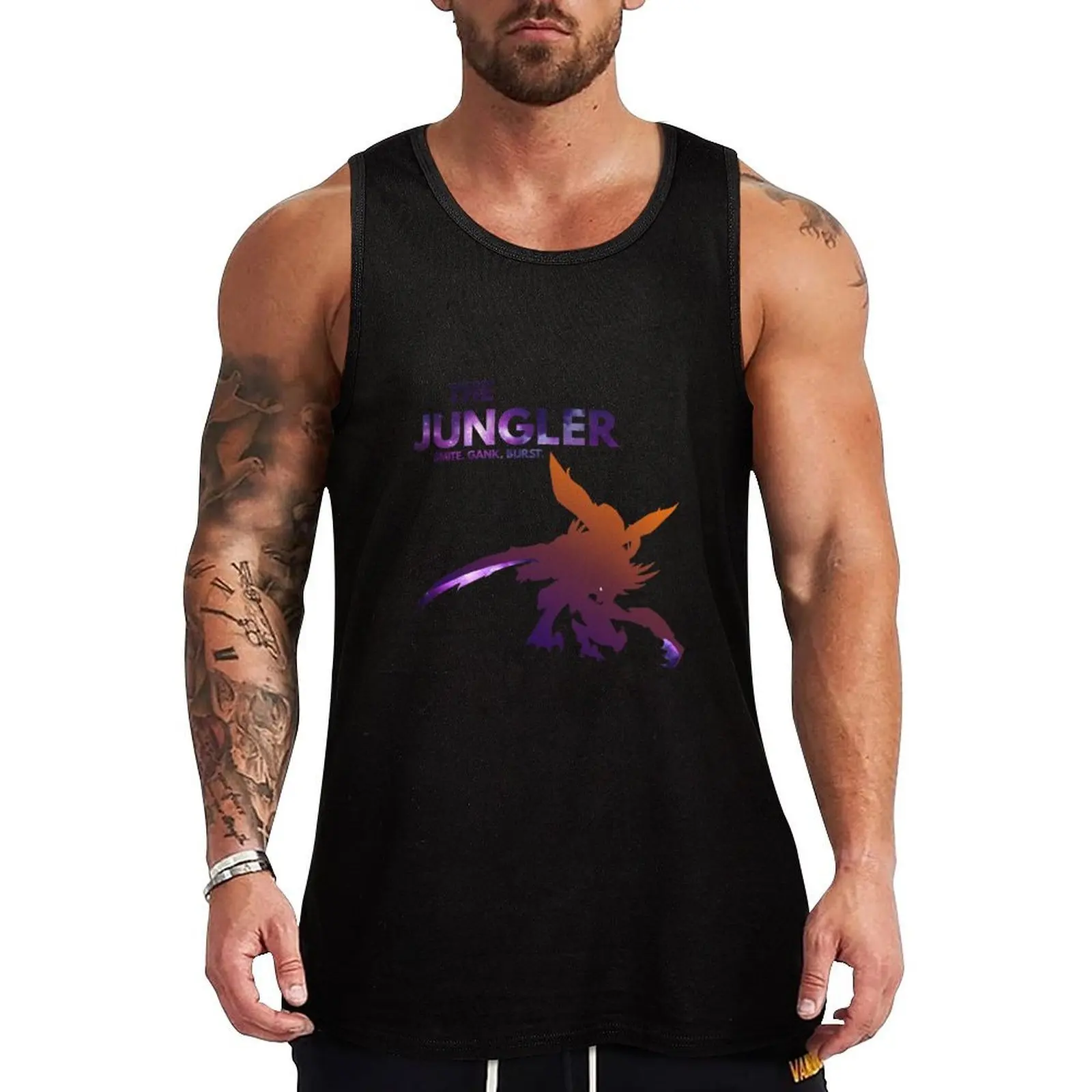 Camiseta sin mangas Jungler-Kha-Zix, camiseta sin mangas cómoda para todo el día, suave y transpirable