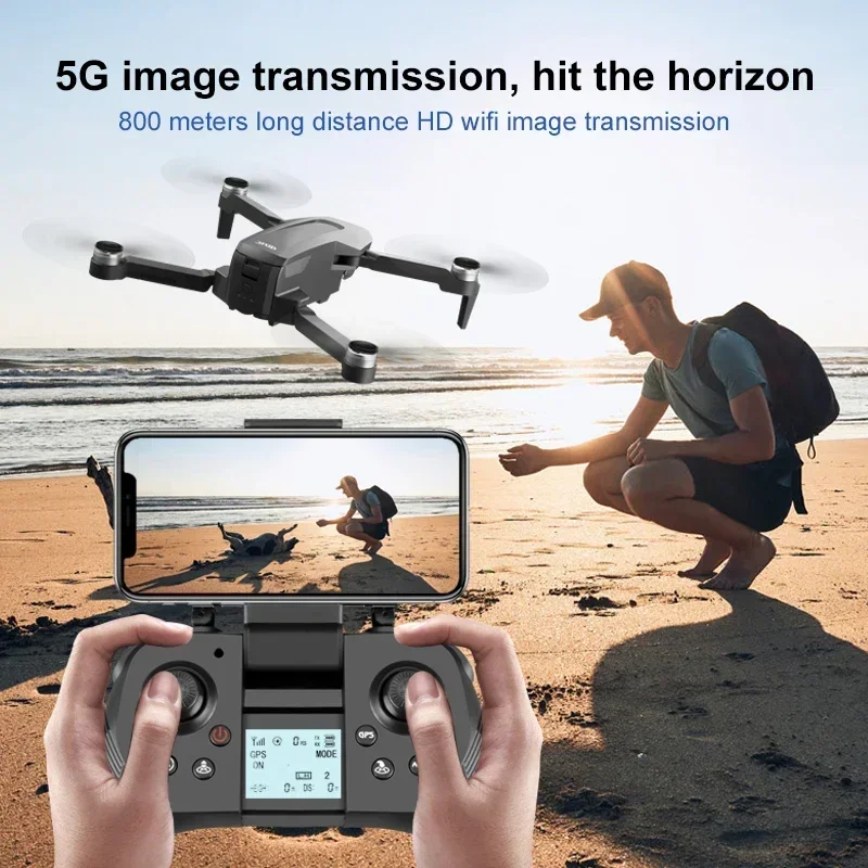 F4 Drone 4k Professional 2-Axis Gimbal Dron GPS 5G Wifi 2KM Distance FPV Brushless Foldable Quadcopter Rc Dron Toy Gift 2000M