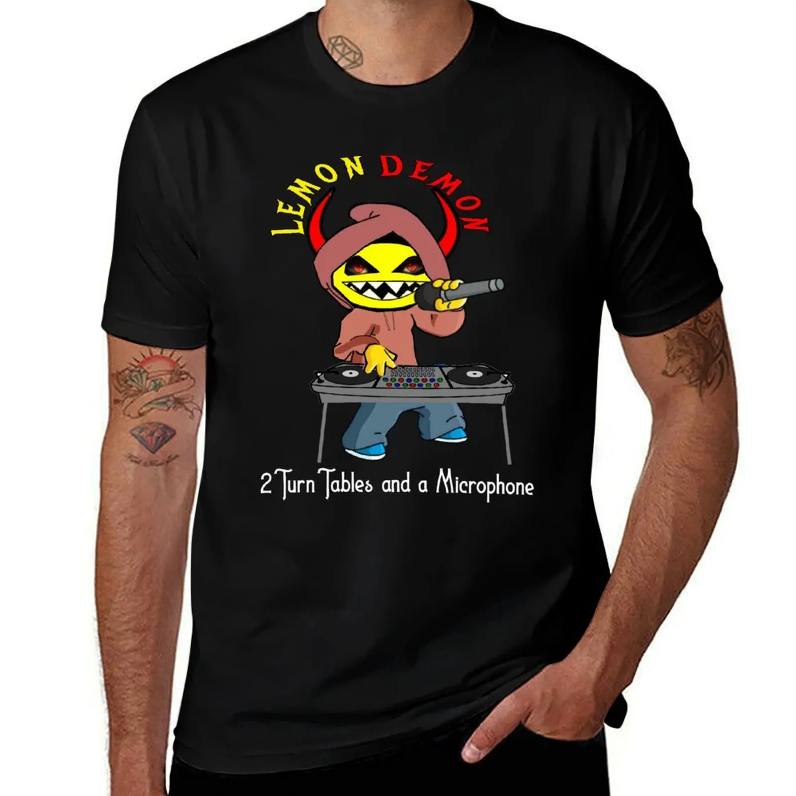 

LEMON DEMON T-Shirt t shirts for man slim fit t shirt for man 100 percent cotton T-Shirt