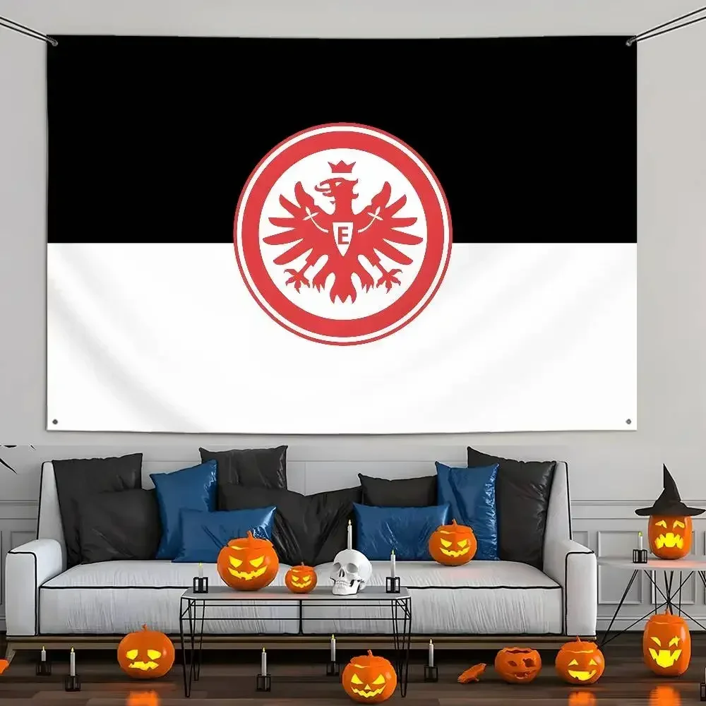 E-Eintracht F-Frankfurt Fußball Polyester-Flagge, individuelle Flaggen, Wandbehang, Wandteppich, dekorative Outdoor-Flagge, Hintergrunddecke